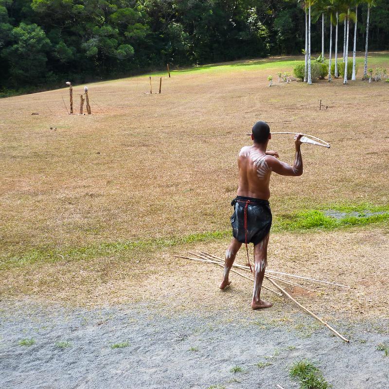 Aboriginal spear-throwing at Rainforestation, Kuranda