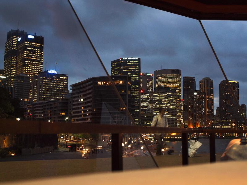 View from Guillaume's in the Opera House, Sydney