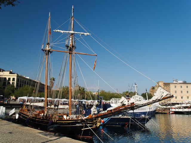 Ships in Barceloneta