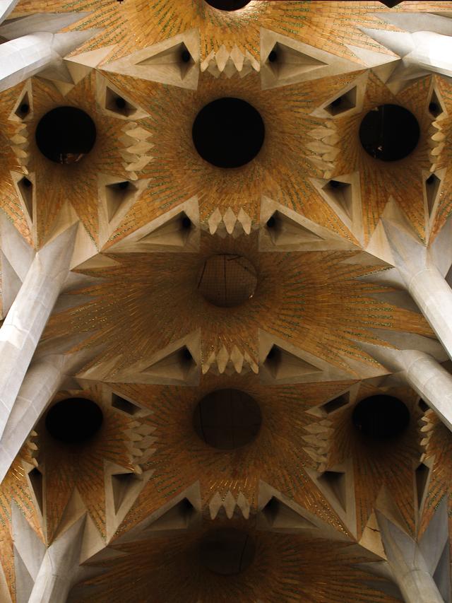 Ceiling of La Sagrada Familia