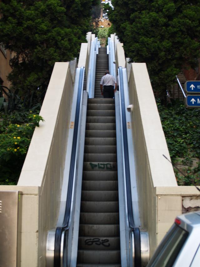 Escalators to Parc Guell