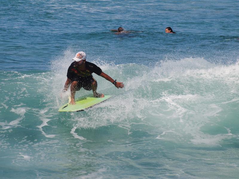 More boogieboarding, Waikiki Beach, Oahu