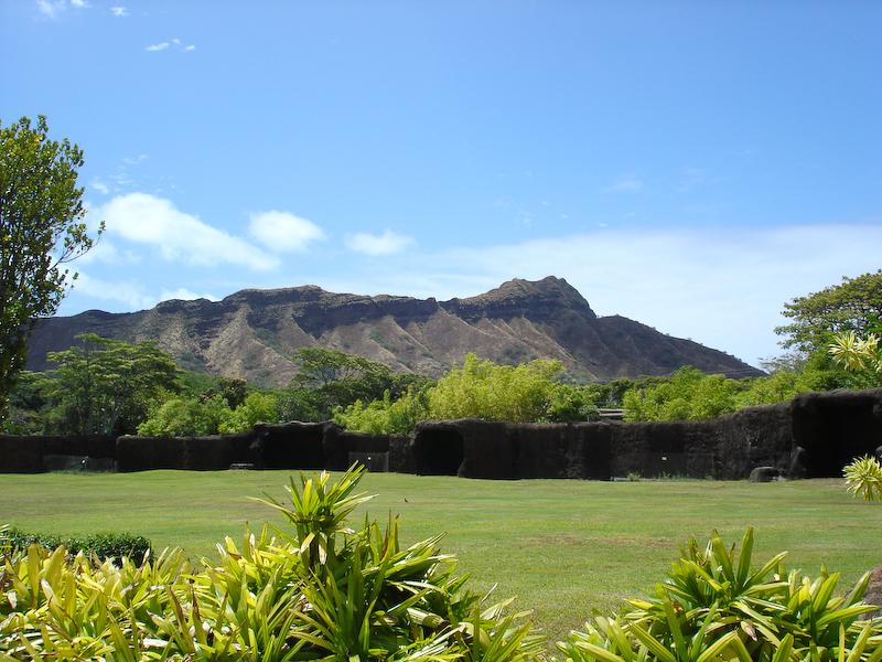 Diamond Head, seen from the Hononlulu Zoo, Oahu