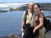 Us with a Sea Turtle at Punalu'u, Big Island