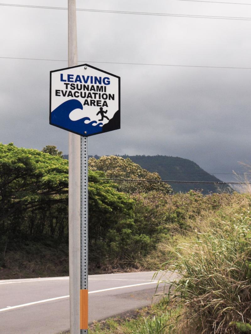 Tsunami hazard area hawaii