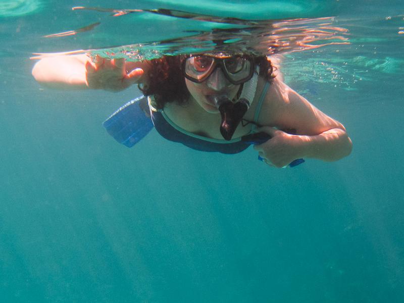 Snorkeling Jess, Bahamas