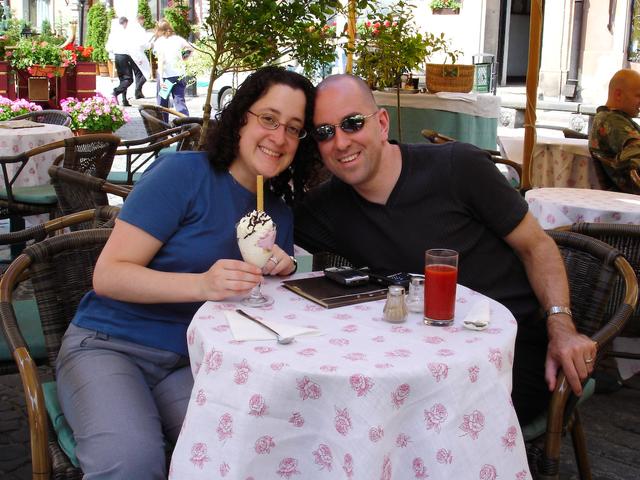 Enjoying a snack at Metal Bar, Warsaw