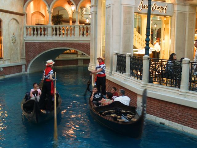 Gondolas at the Venetian
