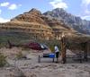 Setting up for our picnic in the Grand Canyon
