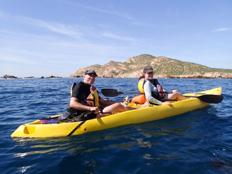 Intrepid kayakers